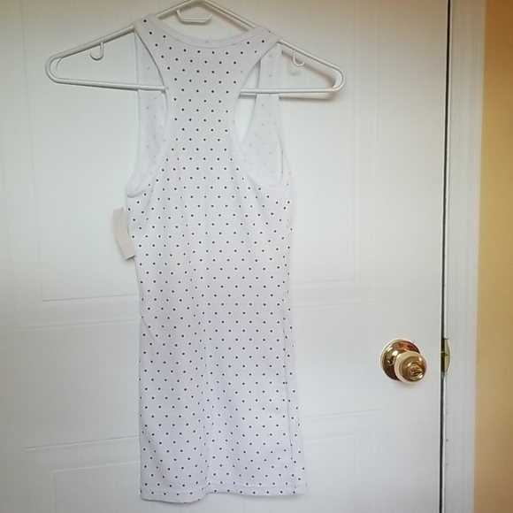 Medium white basic tank with black stars NWT - Picture 2 of 5
